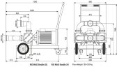Імпелерний насос LIVERANI RID MAXI Double 2Q NR TF 7,5 кВт, 470 об/хв, 380В з редуктором, на візку з панеллю управління CE, захистом від сухого ходу