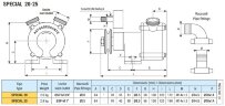 Flüssigkeitsring-Wirbelpumpe für den Schiffssektor LIVERANI SPECIAL 20, 29 l/min, Bronze, ohne Motor