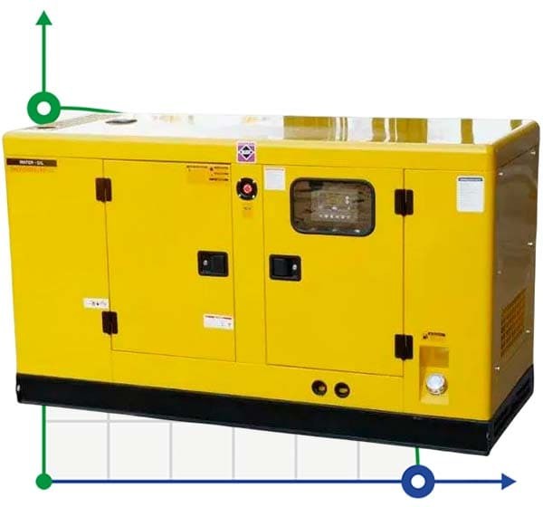 Промышленный дизельный генератор XHY-R120GF с ATS, двигатель Ricardo 150kVA, 120kW, 380V/50HZ закрытого типа