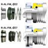 Торцеве ущільнення насосу Alfa Laval R-AL.FM 27, CAR/SIC, EPDM, 304