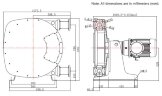 Индустриальный шланговый насос JXHIN-65-CI+ABS Plastic-NR-P, 18 м3/час, 5,5 кВт, 16 бар, 380В