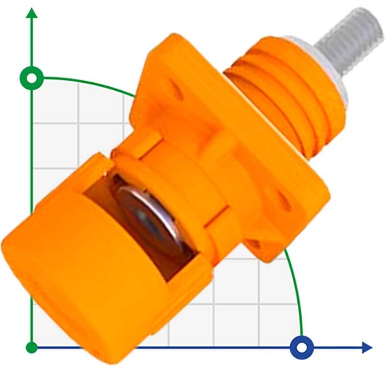 CN08-LSP200A-01-LD, 200A, 1500V DC Bolzenanschluss Schraubausführung, orange