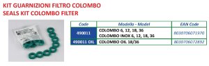 Zestaw naprawczy uszczelki do pompy ROVER POMPE COLOMBO OIL 18/36