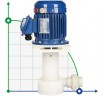 QP-20SK, GFRPP-0,25 kW, 80 l/min, 6,5m вертикальный химический насос