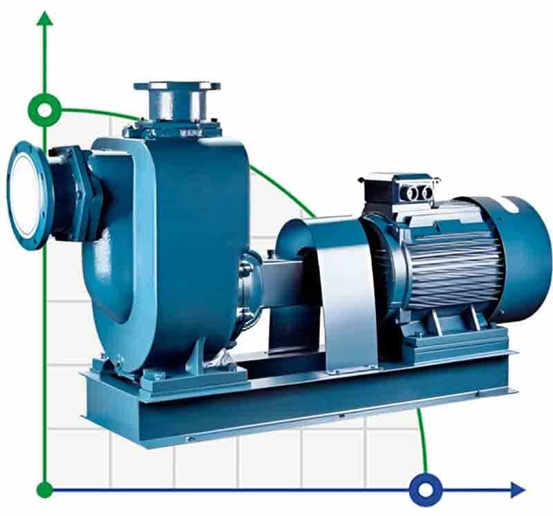 Selbstansaugende Pumpe für das Pumpen von Wasser aus Seen BZWM125-120-20/4, 15kW, 1450