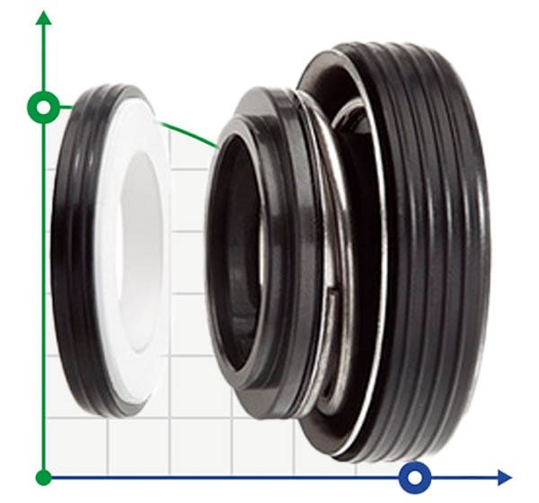Сальник (торцевое уплотнение) R-6SB 30, SIC/SIC, EPDM, 304