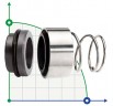 Торцевое уплотнение R-H12N 53, CAR/SIC, EPDM, 304, G9