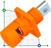 CN08-LSP200A-01-M, 200A, 1500V DC Bolzenanschluss, Gewindeloch, orange