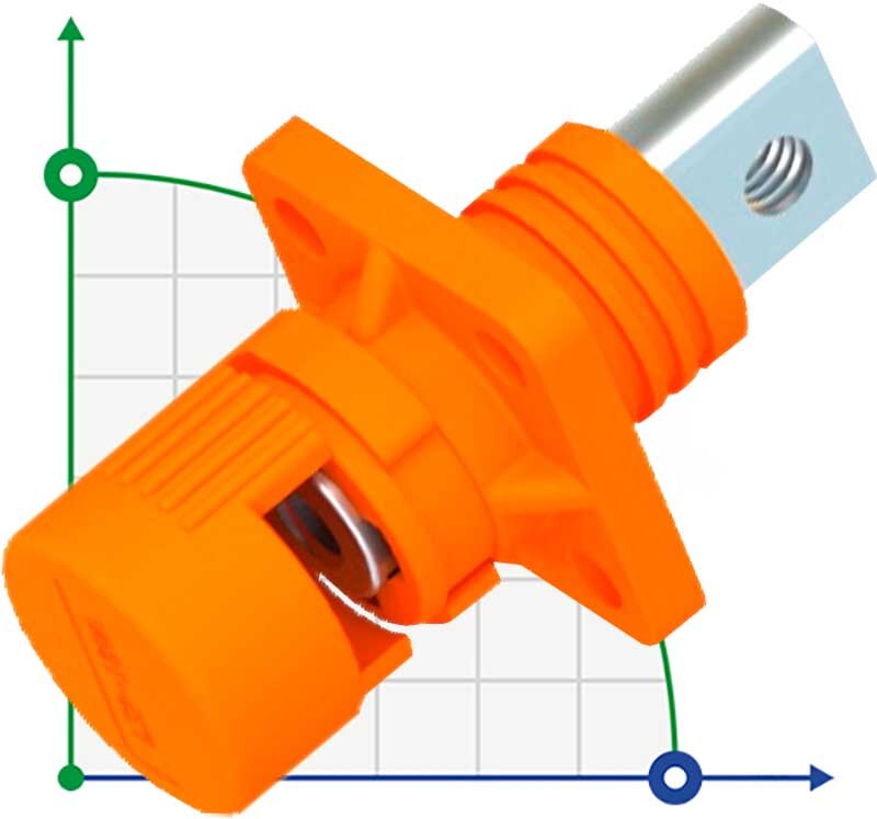 CN08-LSP200A-01-M, 200A, 1500V DC Bolzenanschluss, Gewindeloch, orange