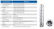 Bomba de pozo profundo 6SP30/22, 22kW, 380V