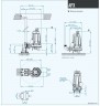 Фекальний насос Dreno APX 32-2/090 M з двоканальним робочим колесом