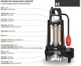 Pompe submersible Dreno BIC PRO 50-2/220 T avec roue à deux canaux