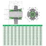Картриджне ущільнення подвійне R-CARTEX(DN) 80, SIC/SIC/SIC/CAR, VITON, 304
