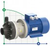 Horizontal centrifugal pump with mechanical seals DR 015 PVDF, 1.1 kW