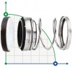 Торцевое механическое уплотнение R-21 73, CAR/SIC, EPDM, 304