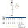 Swift mixer for mixing reagents FLUIMAC SL 025-4/80, 0.25 kW, 1400 rpm, 380V