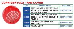 MEC 90 engine fan cover for BEM 50, BET 50, NOVAX 50M, NOVAX 50T for ROVER POMPE