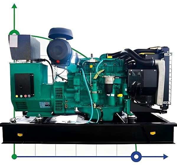 Промышленный дизельный генератор XHYV-120GF с ATS, двигатель Volvo 150kVA, 120kW, 380V/50HZ открытого типа