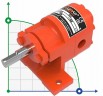 Pompe à engrenages pour mastic Kupar KHP 1/2 pouce, 0.19-0.5 m3/h
