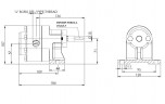 Pompe à engrenages pour mastic Kupar KHP 1/2 pouce, 0.19-0.5 m3/h