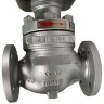 DN40 Pneumatisch betätigtes Stellventil 10P11Y-DNx4016Z-L122C-C (Gehäuse CF8, Sitz SS304) mit Stellungsregler YT-1000, Eingang 4-20mA, Ex