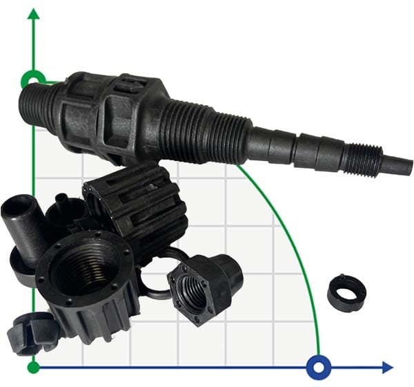 Клапан інжекторний PP-FPM-CER 3/8-1/2 (10 шт.)