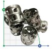 Anillos protectores AISI 304 SS L, d75 mm
