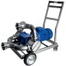Impellerpumpe für Glukoseförderung LIVERANI RID MAXI Doppel 2Q NR TF 5,5–3,0kW, 470–235U/min, 380V mit Getriebe, auf einem Fahrgestell
