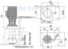 Vertical centrifugal pump IM 90 PVDF