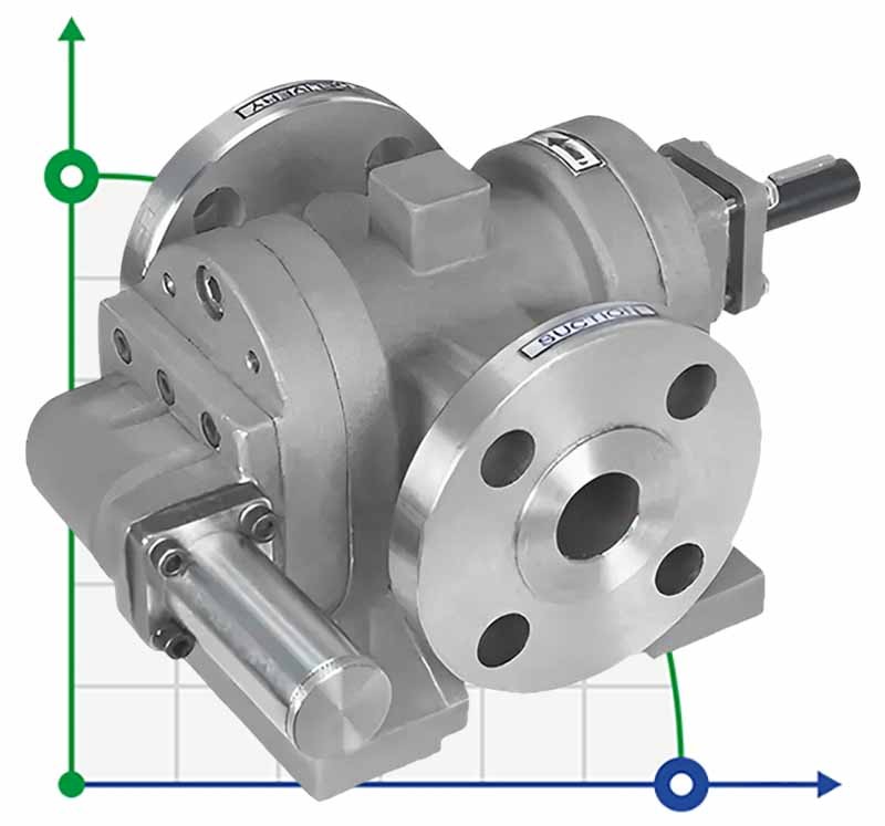 Zahnradpumpe JKMS 100 1  Zoll, 2,25 m3/h, AISI 316 für zähflüssige Flüssigkeiten