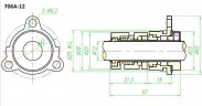 Уплотнение картриджного типа R-706A 16, SIC/SIC, VITON, 304