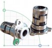 Уплотнение картриджного типа R-706A 16, SIC/SIC, VITON, 304