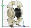 Bomba neumática de membrana DP 15 PVDF/V