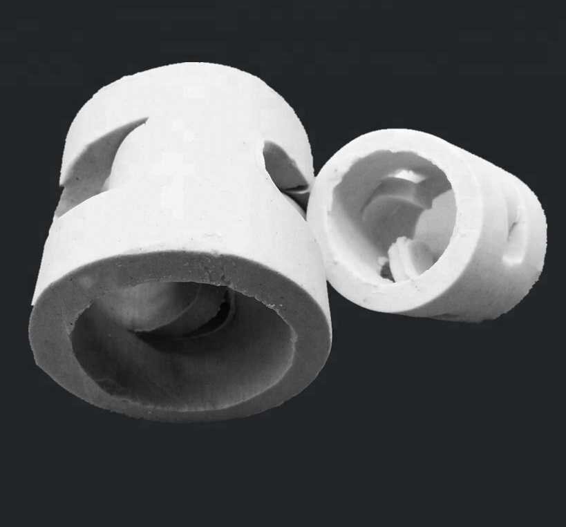Ceramiczne pierścienie Palla, 76x76x9 mm, Ceramic Pall Ring
