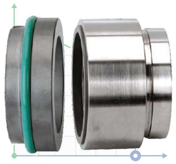 Sello mecánico R-HJ92N 75, SIC/TC, VITON, 304, G16