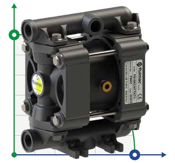 PHOENIX P18 POM SANTOPRENE ATEX Pneumatische Membranpumpe
