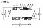 Ущільнення насосу Grundfos R-706B 12, CAR/SIC, EPDM, 304