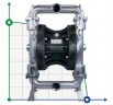 Bomba neumática de membrana BOXER 502 AISI 316 IB502-A-HTTAT--