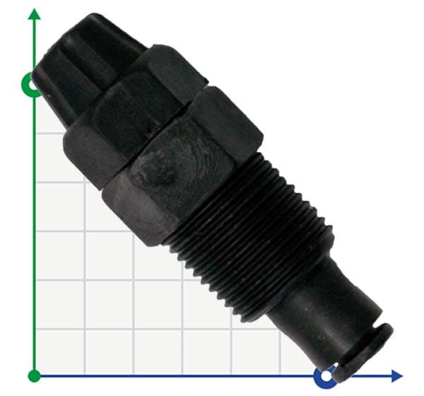 Válvula de inyección de reactivos para bombas dosificadoras de membrana de hasta 20 l/h, VITON, ETATRON