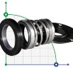 Механическое уплотнение для насоса Tsurumi  R-260TS 20, SIC/SIC/SIC/SIC, VITON, 304