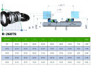 Механическое уплотнение для насоса Tsurumi  R-260TS 20, SIC/SIC/SIC/SIC, VITON, 304