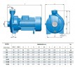 BC 6H (30/19, 5), 3KW, 2880 pompa odśrodkowa z gwintem