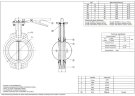 PN16 DN40 Vanne papillon, corps et disque en acier inoxydable AISI 304, siège PTFE