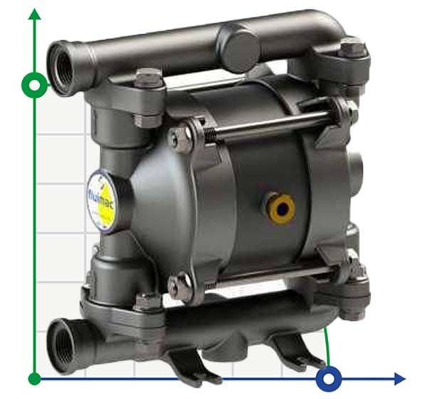 Pompe pneumatique à membrane PHOENIX P18 AISI316 ATEX