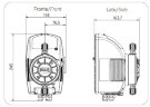Pompe doseuse à solénoïde à membrane PDE HC899-3 17-05/25-01 230V PVDF-PTFE-VT