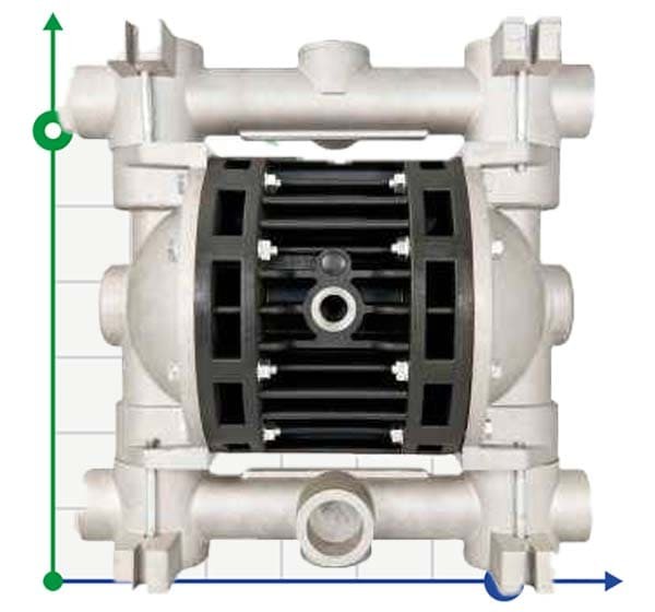Пневматичний мембранний насос BOXER 150 ALU IB150-ALHTTRV--