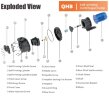 Eisenchlorid-Transferpumpe QHB-G-50052EAL-SSH5V38AGABS-3801, GFRPP, 507 l/min, 24 m, 3,7 kW, 380 V, selbstansaugende Kreiselpumpe