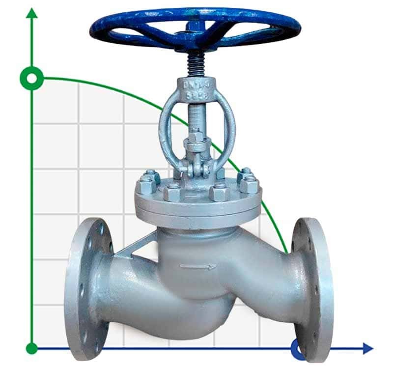 PN16 DN40 Carbon steel flanged valve, Seal AISI 304