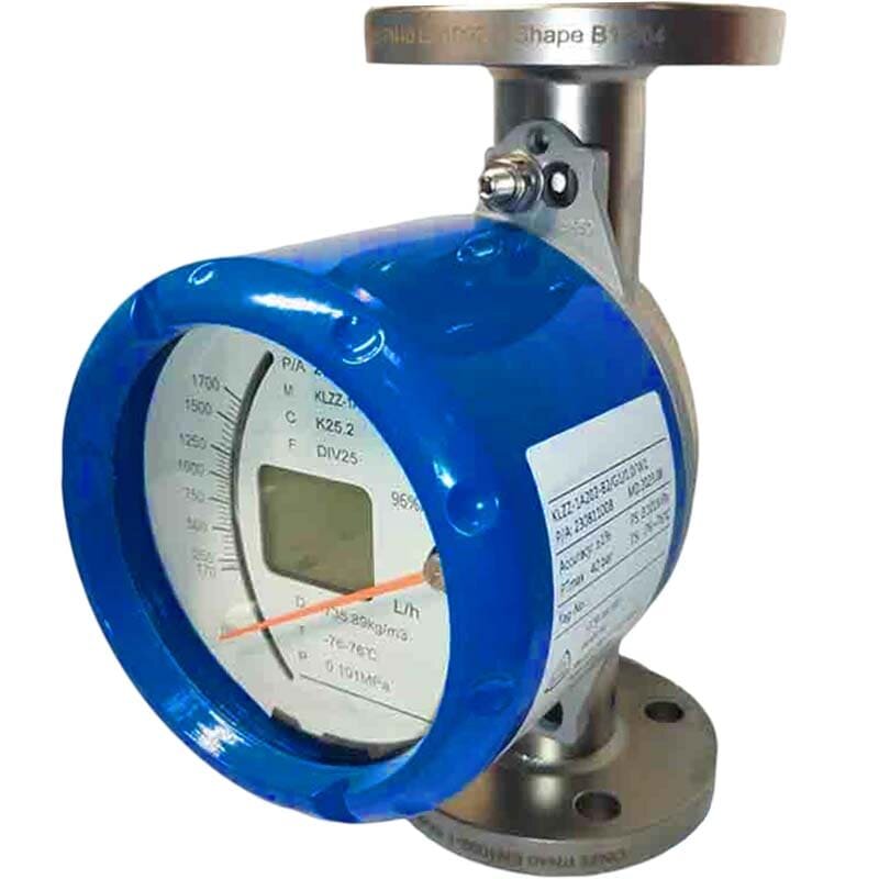 DN25 Caudalímetro de acero inoxidable rotámetro KLZZ PN40 (alcohol 96%), 180...1700 l/h, 4-20mA, Ex