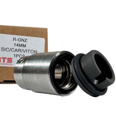 Sello mecánico R-GNZ 14, SIC/CAR, VITON, 304, G16 para bombas Grundfos, Hilge Pumps, Sterling Sihi